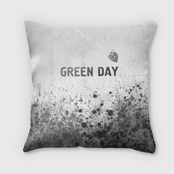 Подушка квадратная Green Day - white gradient посередине