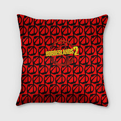 Подушка квадратная Borderlands logo pattern, цвет: 3D-принт