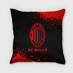 Подушка квадратная AC Milan - red gradient