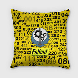 Подушка квадратная Fallout pattern symbol