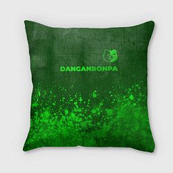 Подушка квадратная Danganronpa - green gradient посередине