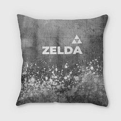 Подушка квадратная Zelda - grey gradient посередине