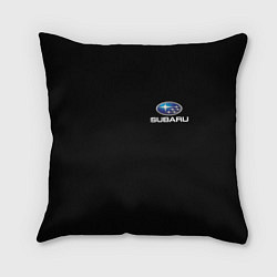 Подушка квадратная Subaru logo auto, цвет: 3D-принт