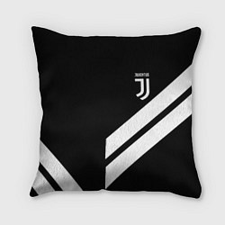 Подушка квадратная Juventus line white