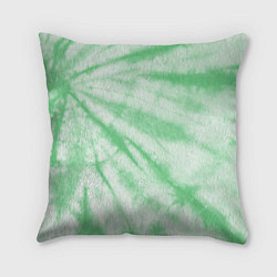 Подушка квадратная Салатовый тай дай, цвет: 3D-принт