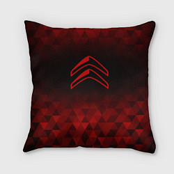 Подушка квадратная Citroen red poly, цвет: 3D-принт