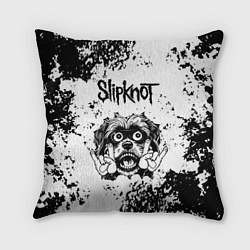 Подушка квадратная Slipknot - рок пес
