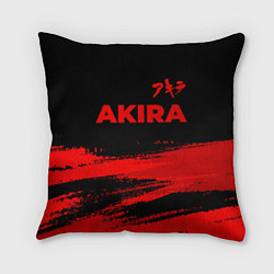 Подушка квадратная Akira - red gradient посередине, цвет: 3D-принт