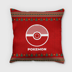 Подушка квадратная Pokemon new year, цвет: 3D-принт