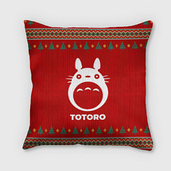 Подушка квадратная Totoro new year