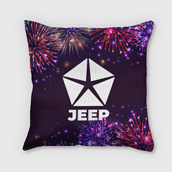 Подушка квадратная Праздничный Jeep