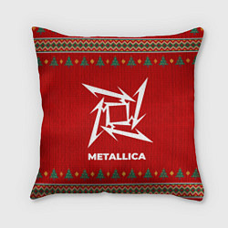 Подушка квадратная Metallica new year