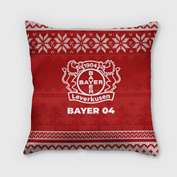 Подушка квадратная Новогодний Bayer 04, цвет: 3D-принт