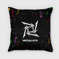 Подушка квадратная Metallica конфети