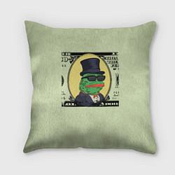 Подушка квадратная Pepe is the main cryptocurrency