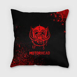 Подушка квадратная Motorhead - red gradient, цвет: 3D-принт