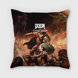 Подушка квадратная Doom slayer Doom the dark ages