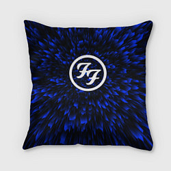 Подушка квадратная Foo Fighters blue energy