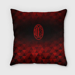 Подушка квадратная AC Milan red poly