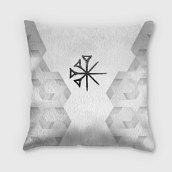 Подушка квадратная Nightwish white poly, цвет: 3D-принт