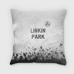 Подушка квадратная Linkin Park 2024 - white gradient посередине