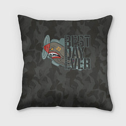 Подушка квадратная Лучший день в жизни, цвет: 3D-принт