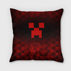 Подушка квадратная Minecraft red poly, цвет: 3D-принт