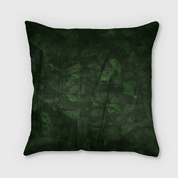 Подушка квадратная Абстракция - strange camouflage, цвет: 3D-принт