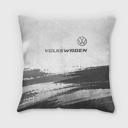 Подушка квадратная Volkswagen - white gradient посередине, цвет: 3D-принт