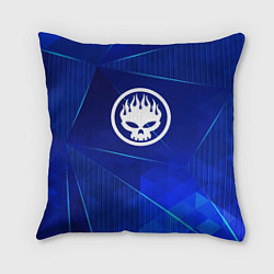 Подушка квадратная The Offspring blue poly