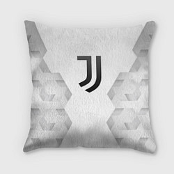 Подушка квадратная Juventus white poly