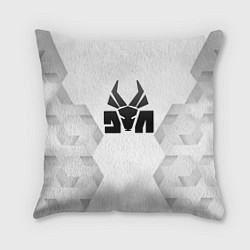 Подушка квадратная Die Antwoord white poly, цвет: 3D-принт