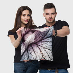 Подушка квадратная Раскрытый цветок, цвет: 3D-принт — фото 2