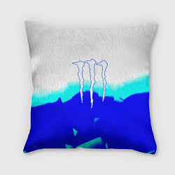 Подушка квадратная Monster energy abstraction, цвет: 3D-принт