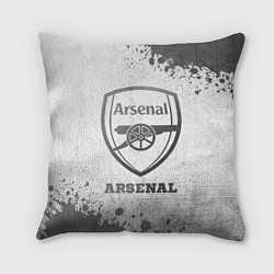 Подушка квадратная Arsenal - white gradient, цвет: 3D-принт
