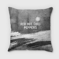 Подушка квадратная Red Hot Chili Peppers - grey gradient посередине, цвет: 3D-принт