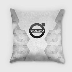 Подушка квадратная Volvo white poly, цвет: 3D-принт