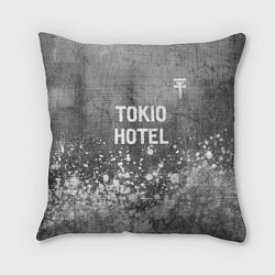 Подушка квадратная Tokio Hotel - grey gradient посередине