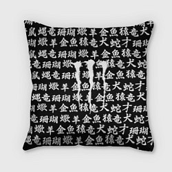 Подушка квадратная Monster energy japan pattern, цвет: 3D-принт