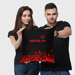 Подушка квадратная Bayer 04 - red gradient посередине, цвет: 3D-принт — фото 2