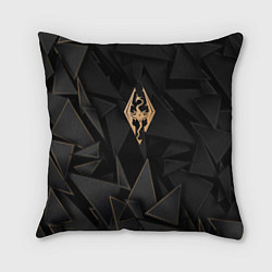Подушка квадратная Skyrim golden poly