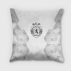 Подушка квадратная Sporting white poly