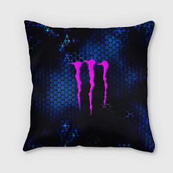 Подушка квадратная Monster energy броня, цвет: 3D-принт