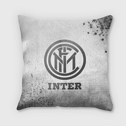 Подушка квадратная Inter - white gradient, цвет: 3D-принт