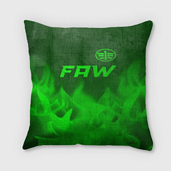 Подушка квадратная FAW - green gradient посередине