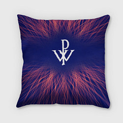 Подушка квадратная Powerwolf red energy, цвет: 3D-принт