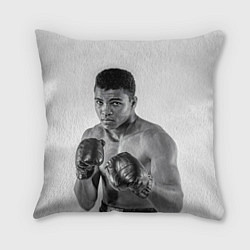 Подушка квадратная Young Muhammad Ali, цвет: 3D-принт