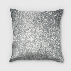 Подушка квадратная Серебро, цвет: 3D-принт