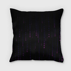 Подушка квадратная Color black pink