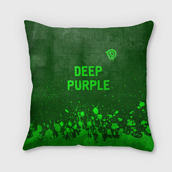 Подушка квадратная Deep Purple - green gradient посередине
